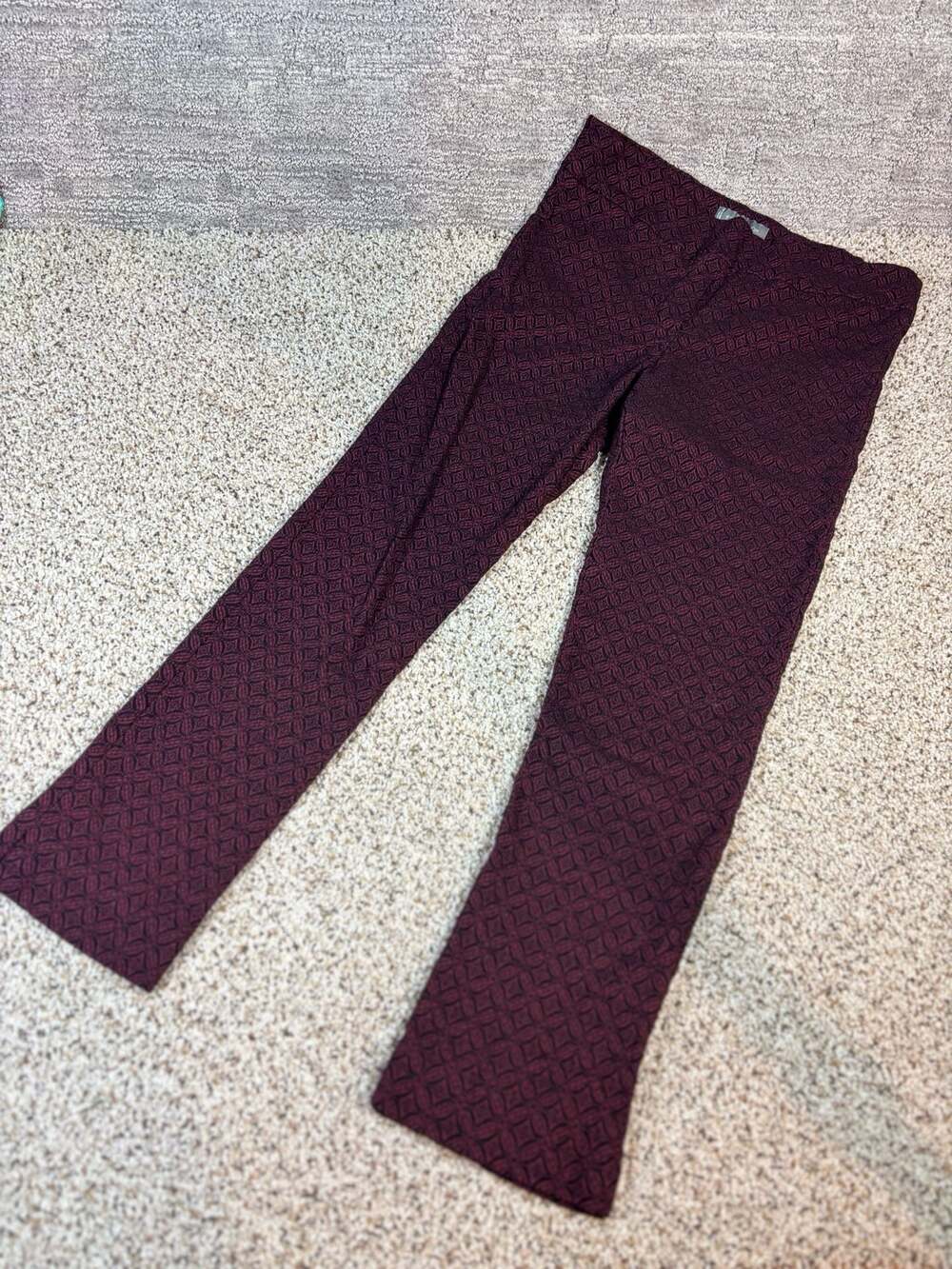 Erica Taylor Women's Jacquard‎ Geometric Pattern Stretch Pull-On Pants